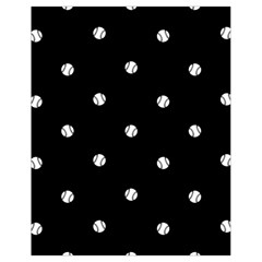 Black And White Baseball Motif Pattern Drawstring Bag (small) by dflcprintsclothing