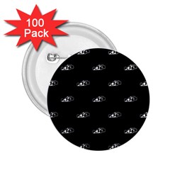 Formula One Black And White Graphic Pattern 2 25  Buttons (100 Pack)  by dflcprintsclothing