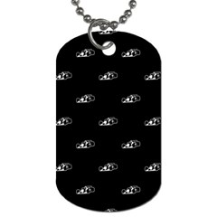 Formula One Black And White Graphic Pattern Dog Tag (one Side) by dflcprintsclothing