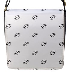 American Football Ball Motif Print Pattern Flap Closure Messenger Bag (s) by dflcprintsclothing