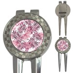 Pink leaves 3-in-1 Golf Divots Front