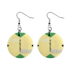 Jamaica, Jamaica  Mini Button Earrings by Janetaudreywilson