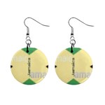 Jamaica, Jamaica  Mini Button Earrings Front