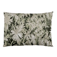 Pale Tropical Floral Print Pattern Pillow Case by dflcprintsclothing