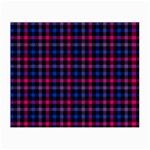 Bisexual Pride Checkered Plaid Small Glasses Cloth (2 Sides) Front