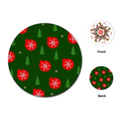 Christmas 001 Playing Cards Single Design (round) by MooMoosMumma