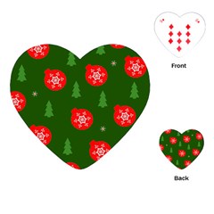 Christmas 001 Playing Cards Single Design (heart) by MooMoosMumma