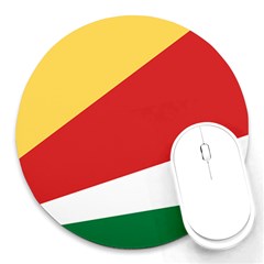 Seychelles Flag Round Mousepads by FlagGallery