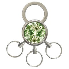 Green Leaves 3-ring Key Chain by goljakoff