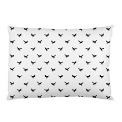 Birds Flying Motif Silhouette Print Pattern Pillow Case (two Sides) by dflcprintsclothing