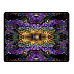 Fractal Illusion Double Sided Fleece Blanket (small)  by Sparkle