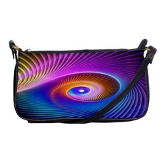 Fractal Illusion Shoulder Clutch Bag by Sparkle