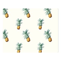 Tropical Pineapples Double Sided Flano Blanket (large)  by goljakoff