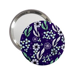 Floral Blue Pattern  2 25  Handbag Mirrors by MintanArt