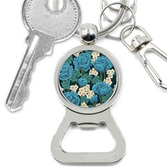 Blue Roses Bottle Opener Key Chain by goljakoff