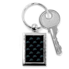 Just Beauty Words Motif Print Pattern Key Chain (rectangle) by dflcprintsclothing