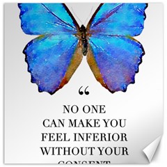 Inferior Quote Butterfly Canvas 20  X 20  by SheGetsCreative