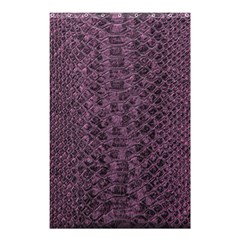 Purple Leather Snakeskin Design Shower Curtain 48  X 72  (small)  by ArtsyWishy