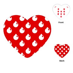 Christmas 007 Large Playing Cards Single Design (heart) by MooMoosMumma