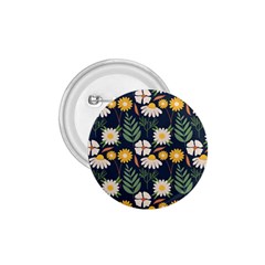 Flower Grey Pattern Floral 1 75  Buttons by Dutashop