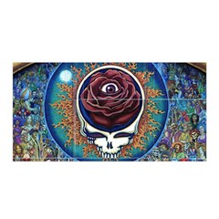 Grateful-dead-ahead-of-their-time Satin Wrap by Sapixe