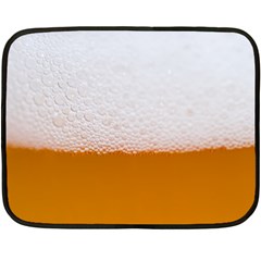 Beer Foam Bubbles Alcohol  Glass Fleece Blanket (mini) by Amaryn4rt