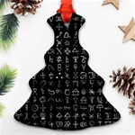 Alchemical Symbols - Collected Inverted Ornament (Christmas Tree)  Front