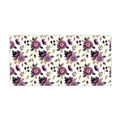 Pretty Dark Magenta Flowers Yoga Headband by designsbymallika