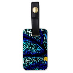 Sea-fans-diving-coral-stained-glass Luggage Tag (one Side) by Sapixe