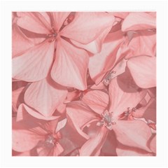 Coral Colored Hortensias Floral Photo Medium Glasses Cloth (2 Sides) by dflcprintsclothing