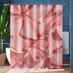 Coral Colored Hortensias Floral Photo Shower Curtain 60  X 72  (medium)  by dflcprintsclothing