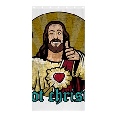 Buddy Christ Shower Curtain 36  X 72  (stall)  by Valentinaart