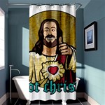 Buddy Christ Shower Curtain 36  x 72  (Stall)  Curtain(36 X72 ) - 33.26 x66.24  Curtain(36 X72 )