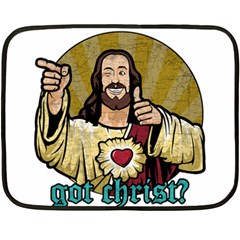 Buddy Christ Fleece Blanket (mini) by Valentinaart