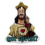 Buddy Christ Christmas Tree Ornament (Two Sides) Back