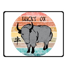 Chinese New Year ¨c Year Of The Ox Fleece Blanket (small) by Valentinaart