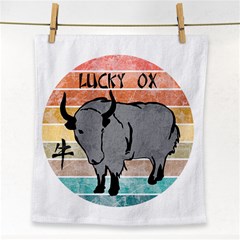 Chinese New Year ¨c Year Of The Ox Face Towel by Valentinaart