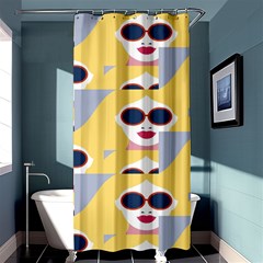 Fashion Faces Shower Curtain 36  X 72  (stall)  by Sparkle