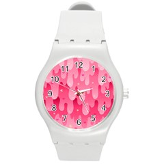 Rose Slime  Round Plastic Sport Watch (m) by Sobalvarro