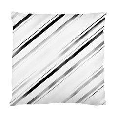 High Contrast Minimalist Black And White Modern Abstract Linear Geometric Style Design Standard Cushion Case (two Sides) by dflcprintsclothing