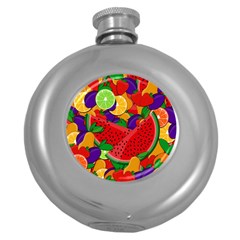 Fruit Life 2  Round Hip Flask (5 Oz) by Valentinaart