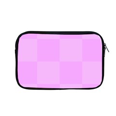 Pink Gingham Check Squares Apple Macbook Pro 13  Zipper Case by yoursparklingshop