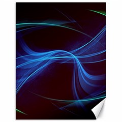 Light Waves In Blue And Green, Graphic Art Canvas 18  X 24  by picsaspassion