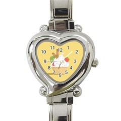 Ice Cream Dessert Summer Heart Italian Charm Watch by Dutashop