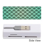 Pattern Texture Geometric Pattern Green Memory Card Reader (Stick) Front