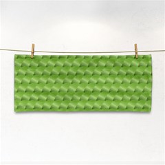 Green Pattern Ornate Background Hand Towel by Dutashop