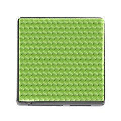 Green Pattern Ornate Background Memory Card Reader (square 5 Slot) by Dutashop