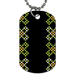 Pattern Background Vector Seamless Dog Tag (one Side) by Dutashop