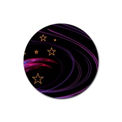 Background Abstract Star Rubber Coaster (round)  by Dutashop