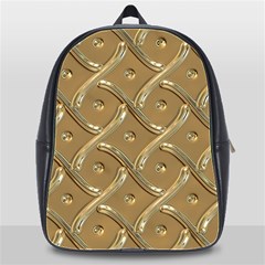 Gold Background Modern School Bag (xl) by Dutashop